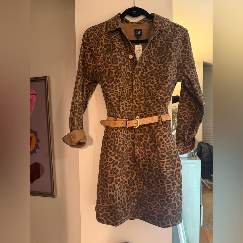 LEOPARD dress, Gap. Tags on